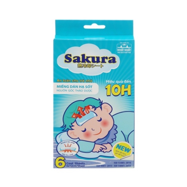 Miếng Dán Hạ Sốt Sakura An Toàn Cho Trẻ Nhỏ