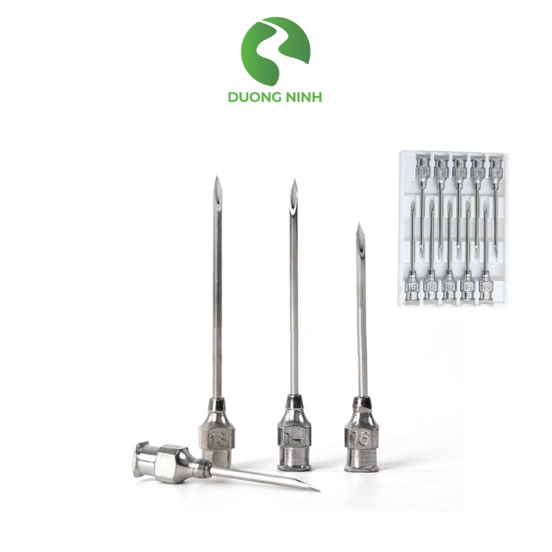 Kim tiêm thú y Dương Ninh 1 vỉ 10 kim dùng trong chăn nuôi KT18