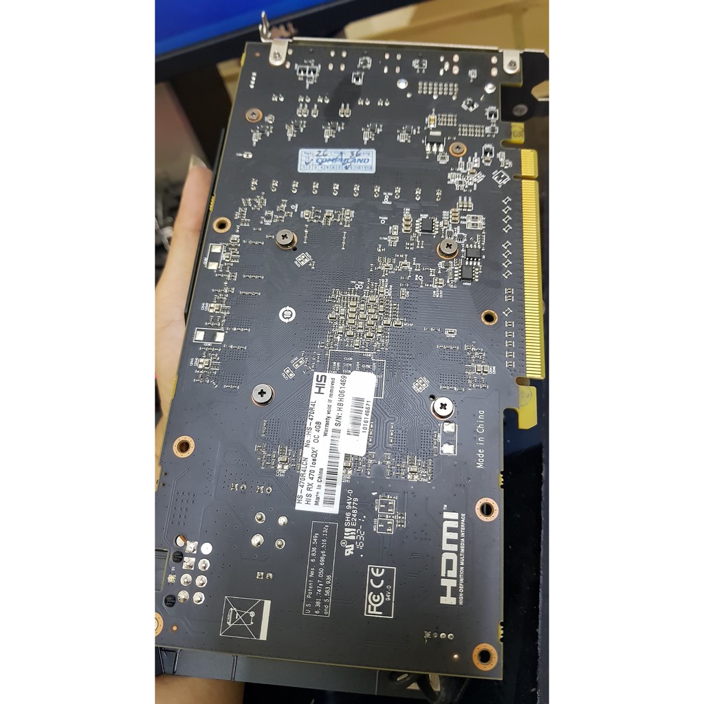 Card màn hình HIS RX 470 4GB Card màn hình chuyên đồ họa chơi game | BigBuy360 - bigbuy360.vn