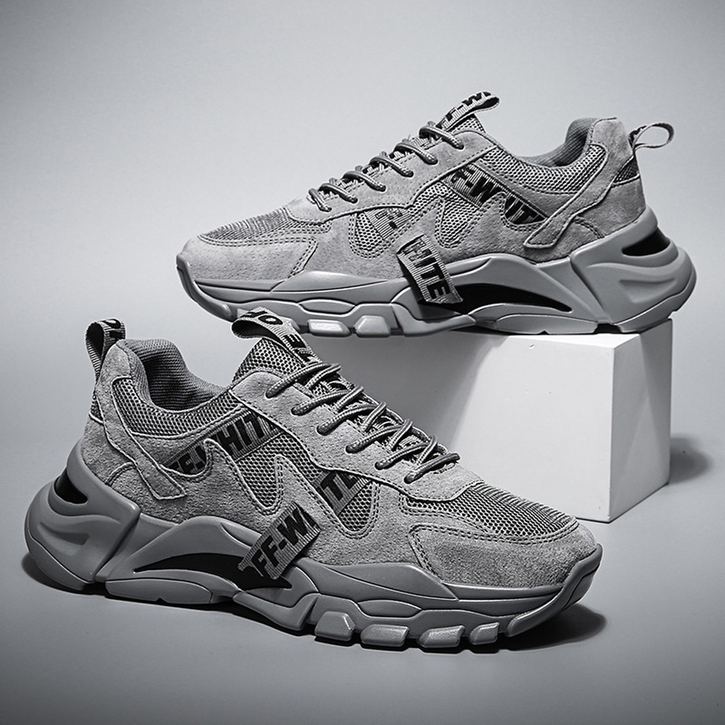 Giày sneaker nam KATEZAG19 tăng chiều cao buộc dây thoáng khí đi làm đi chơi SIZE 39 ĐẾN 43