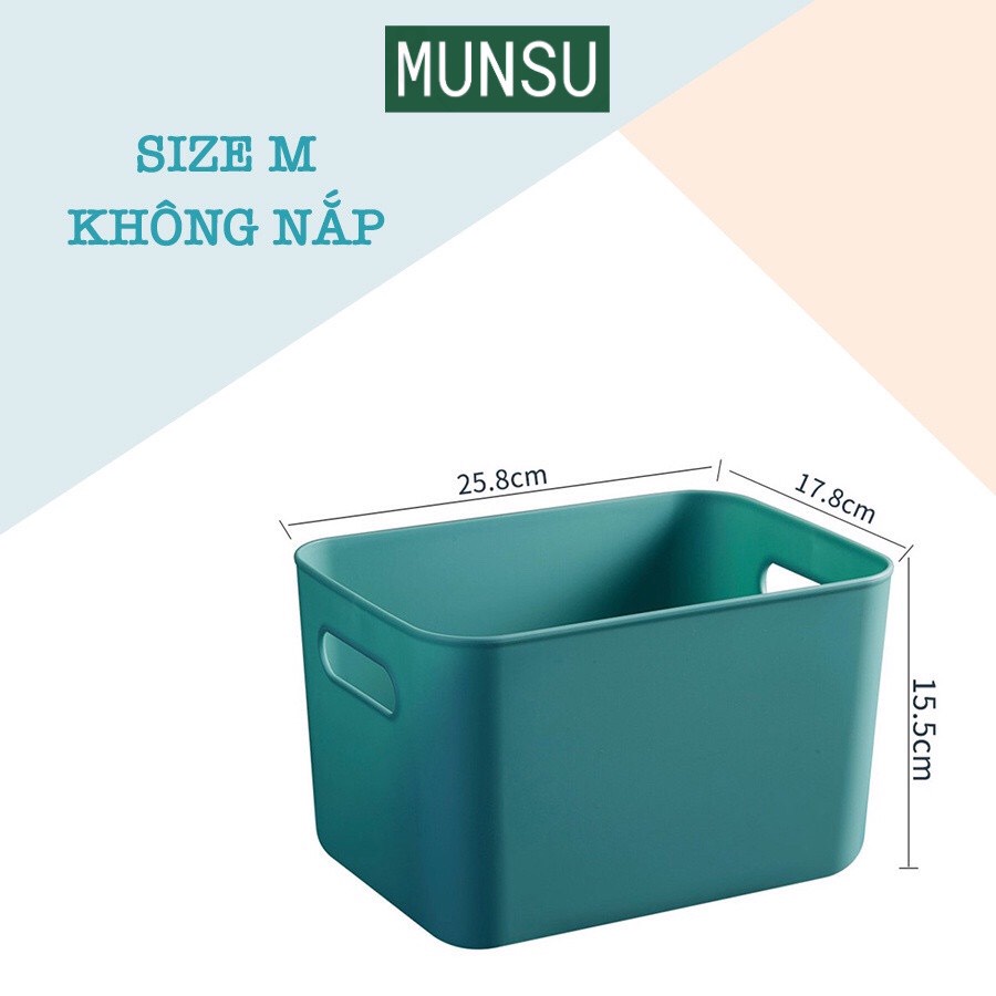 Hộp Đựng Đồ Bằng Nhựa Đa Năng Có Tay Cầm Nhiều Màu Tiện Dụng Cao Cấp Đựng Quần Áo, Mỹ Phẩm Q002