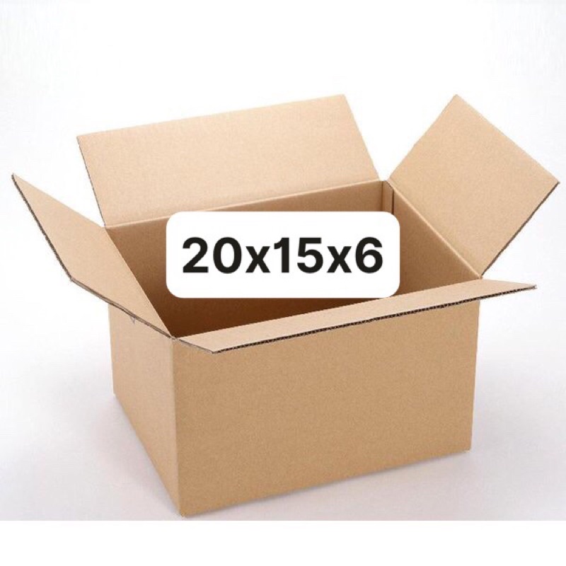 Hoả tốc hộp carton 20x15x6 - 50 Hộp