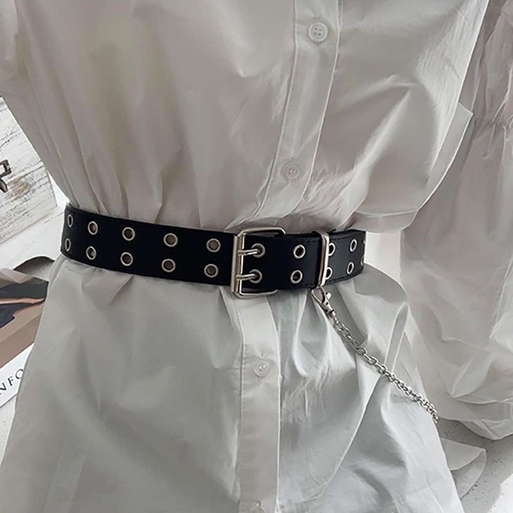 Thắt Lưng Da Phối Khóa Hợp Kim Nhiều Màu Thời Trang Cho Nữ