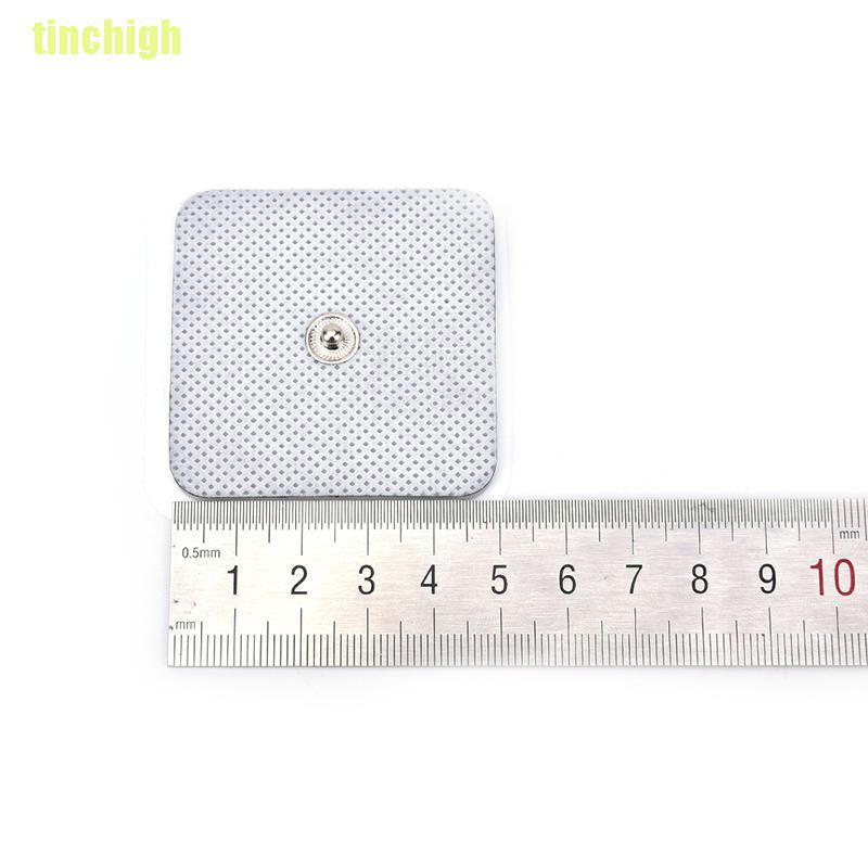 (Hàng Mới Về) Set 10 Miếng Đệm Điện Hình Vuông Thay Thế Cho Máy Mát Xa