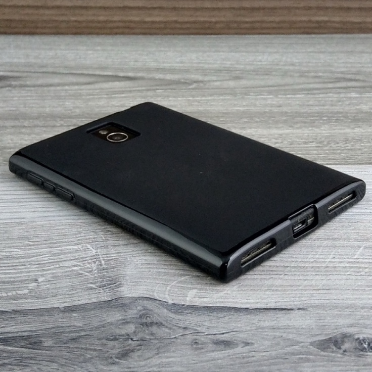 Ốp Lưng Blackberry Passport Q30 silicone dẻo Màu Đen