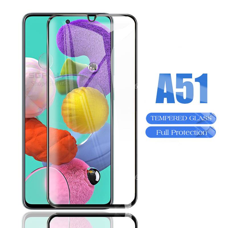 Ốp điện thoại kính cường lực 9D cho Samsung Galaxy A51 A 51 SM-A5715F A71 A41 A11 A21 A31