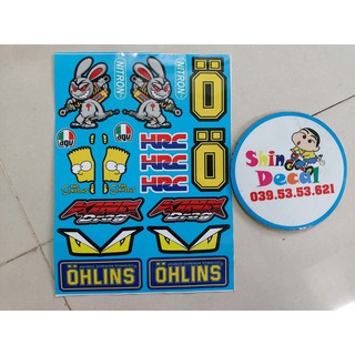 logo thỏ cầm phuộc ohlins fendi ohlins