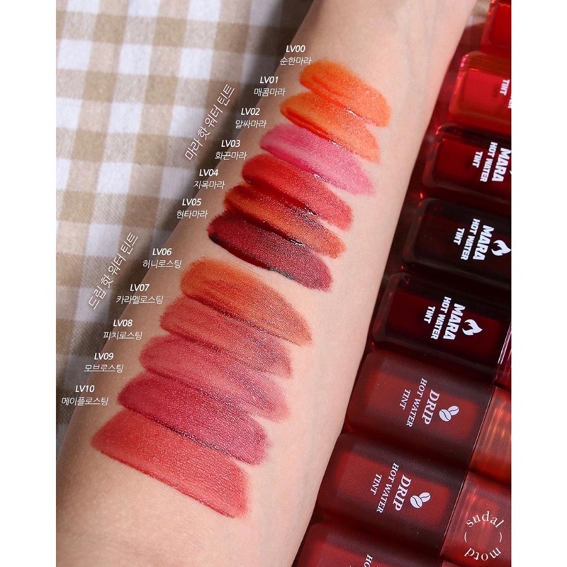 Son tint siêu lì, lâu trôi Black Rouge Mara / Drip Hot Water Tint