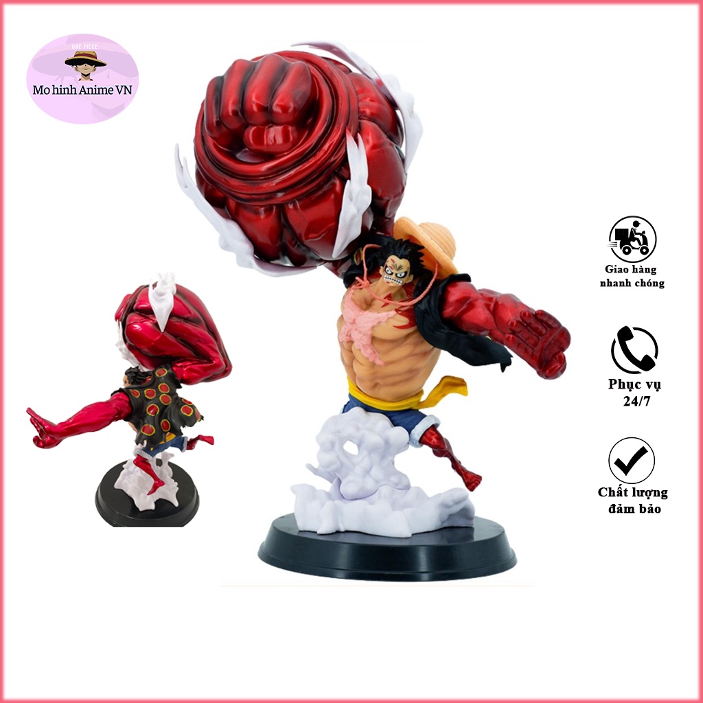 Mô hình One Piece Luffy gear 4 snake man hàng cao cấp siêu đẹp, figure anmie one piece luffy