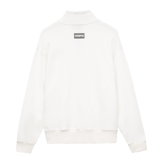 ÁO HALF ZIP SIMPLE TRẮNG