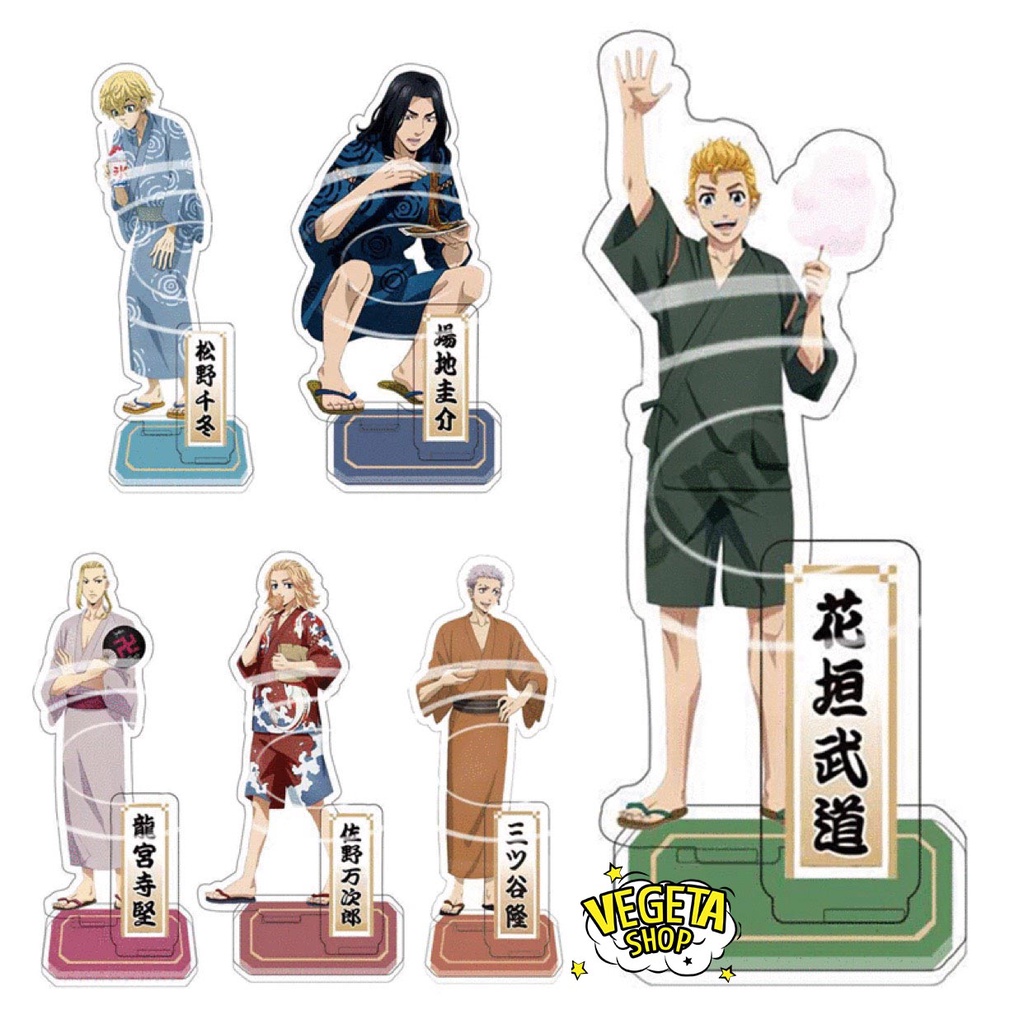 Mô Hình Tượng Standee Acrylic Mica 2 mặt - Tokyo Revengers - Takemichi Mikey Draken Baji Kazutora Mitsuya Chifuyu Hinata