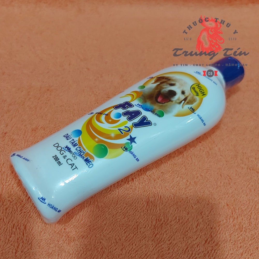 Dầu tắm chó mèo - Fay 2 sao - 1 chai / 200ml , xà bông tắm chó mèo