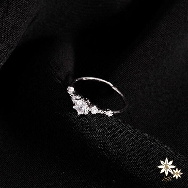 【kifli】Nhẫn Bạc 925 Kiểu Dáng Đơn Giản Thời Trang Dành Cho Nữ