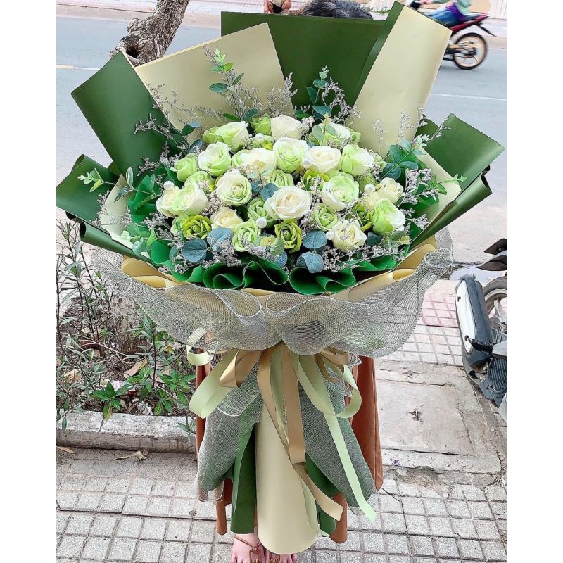 bó hoa sáp như hình