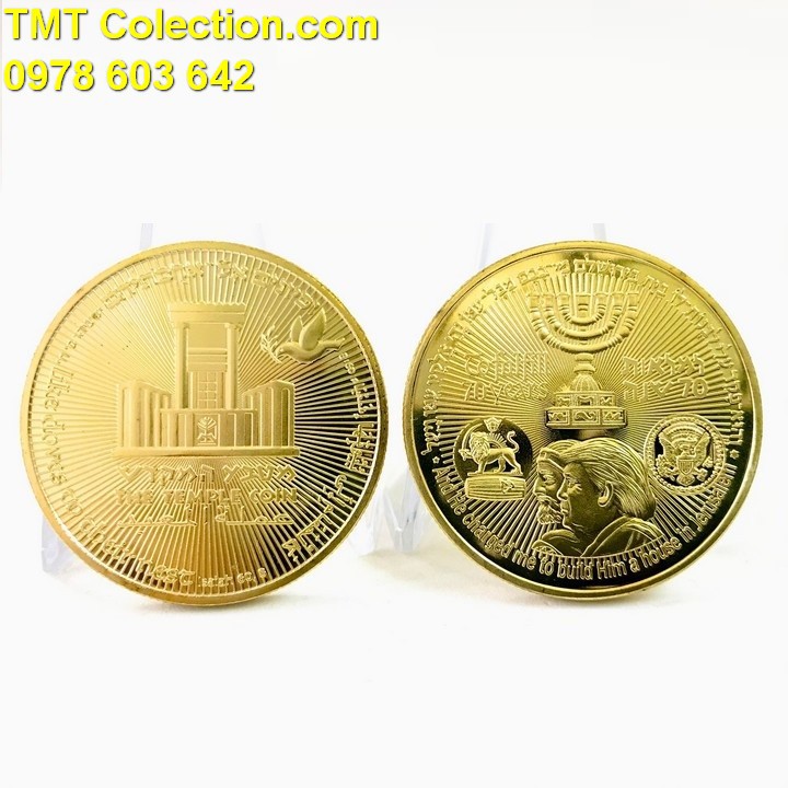 Xu Kỷ Niệm 70 năm của Israel chuộc lỗi Vua Cyrus và Trump, trang trí bàn sách, bàn làm việc -TMT Collection - SP005246