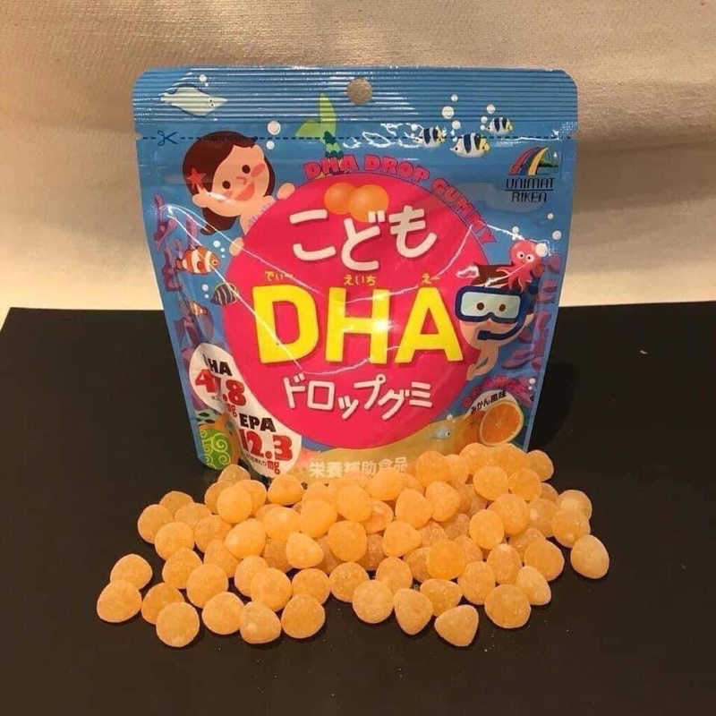 Kẹo bổ sung DHA EPA Nhật Bản Drop Gummy cho bé thông minh hơn