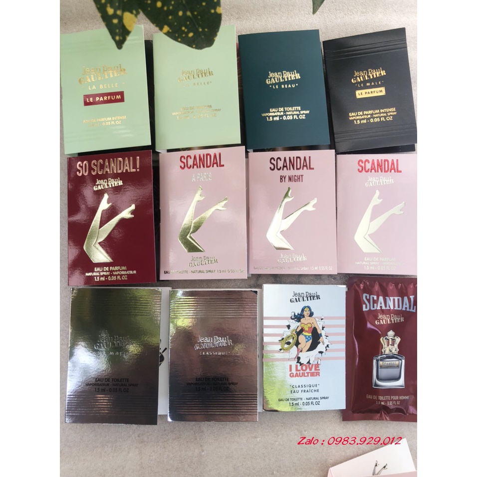 Mẫu thử Nước Hoa Vial Jean Paul Gaultier các mùi
