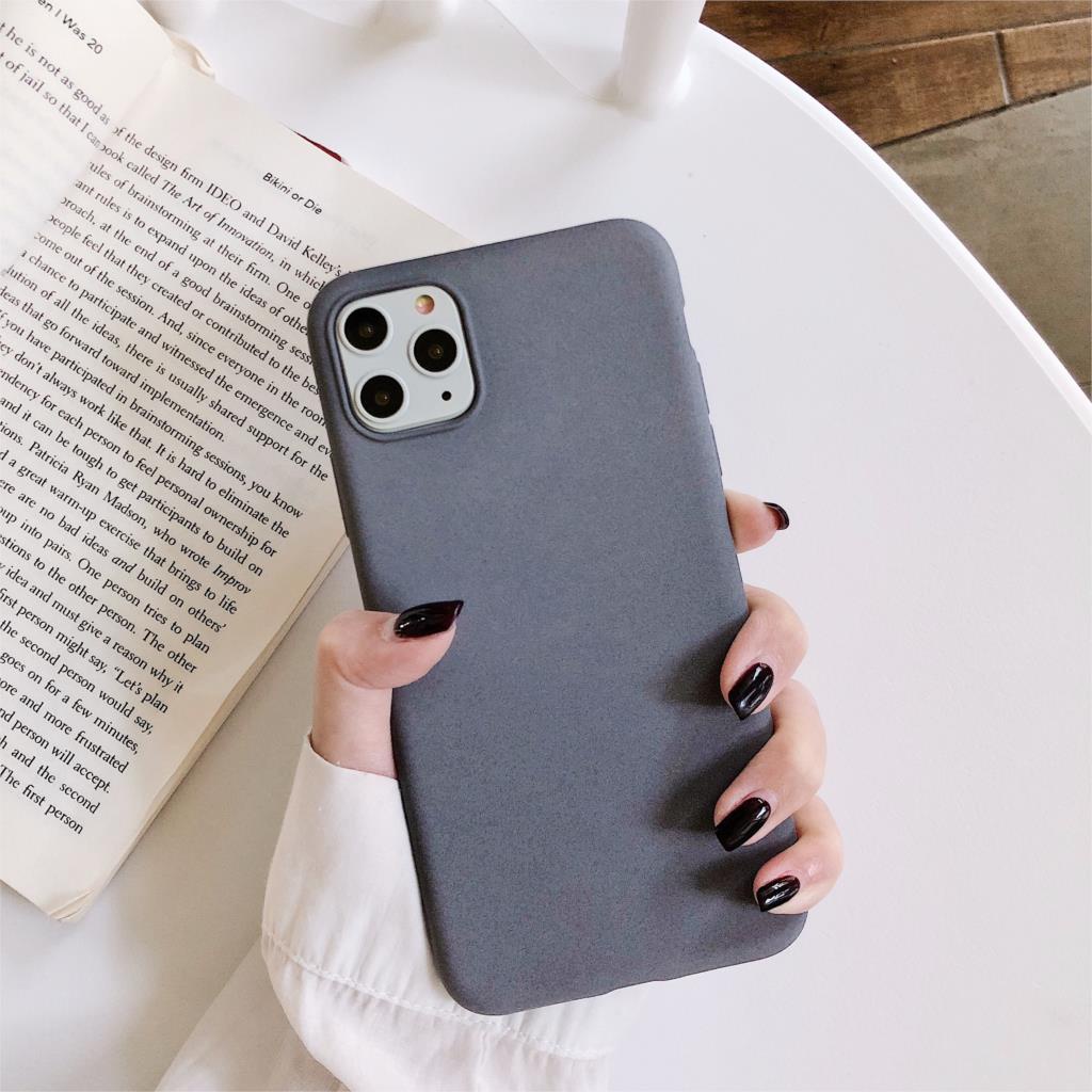Ốp Điện Thoại Mềm Mặt Nhám Cho iPhone X XS Max XR 6 6S 7 8 Plus SE
