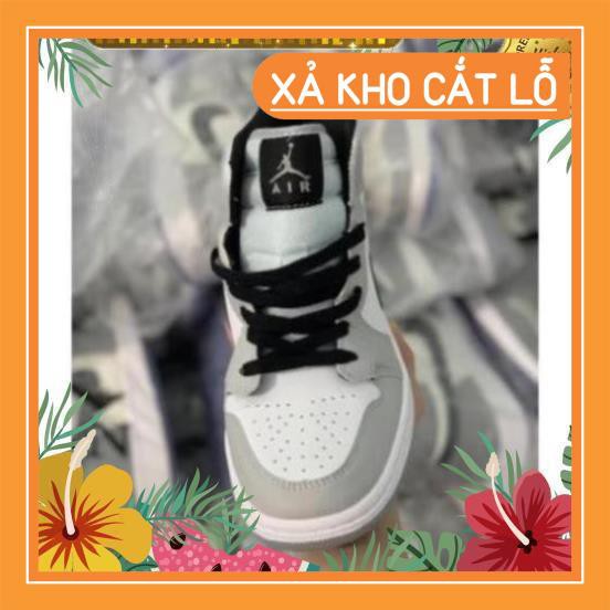 [Siêu Hot ]  Giày sneaker Jordan 1 grey/white đủ size nam nữ. Giày Jd1 xám cao | BigBuy360 - bigbuy360.vn