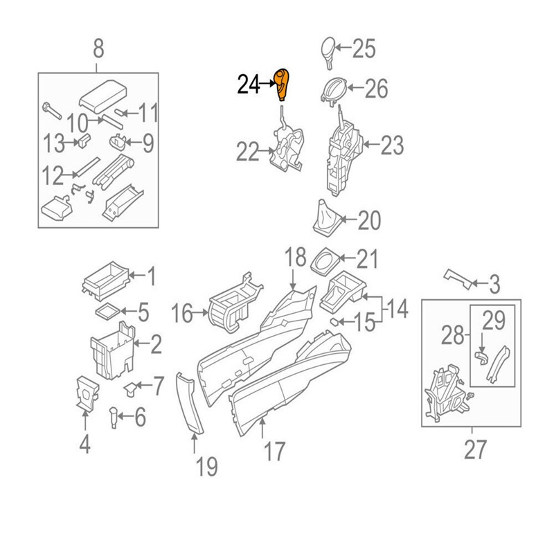 Đầu Cần Sang Số 5 Tốc Độ Cho Honda Civic 2006-2011 54102-SNA-A02