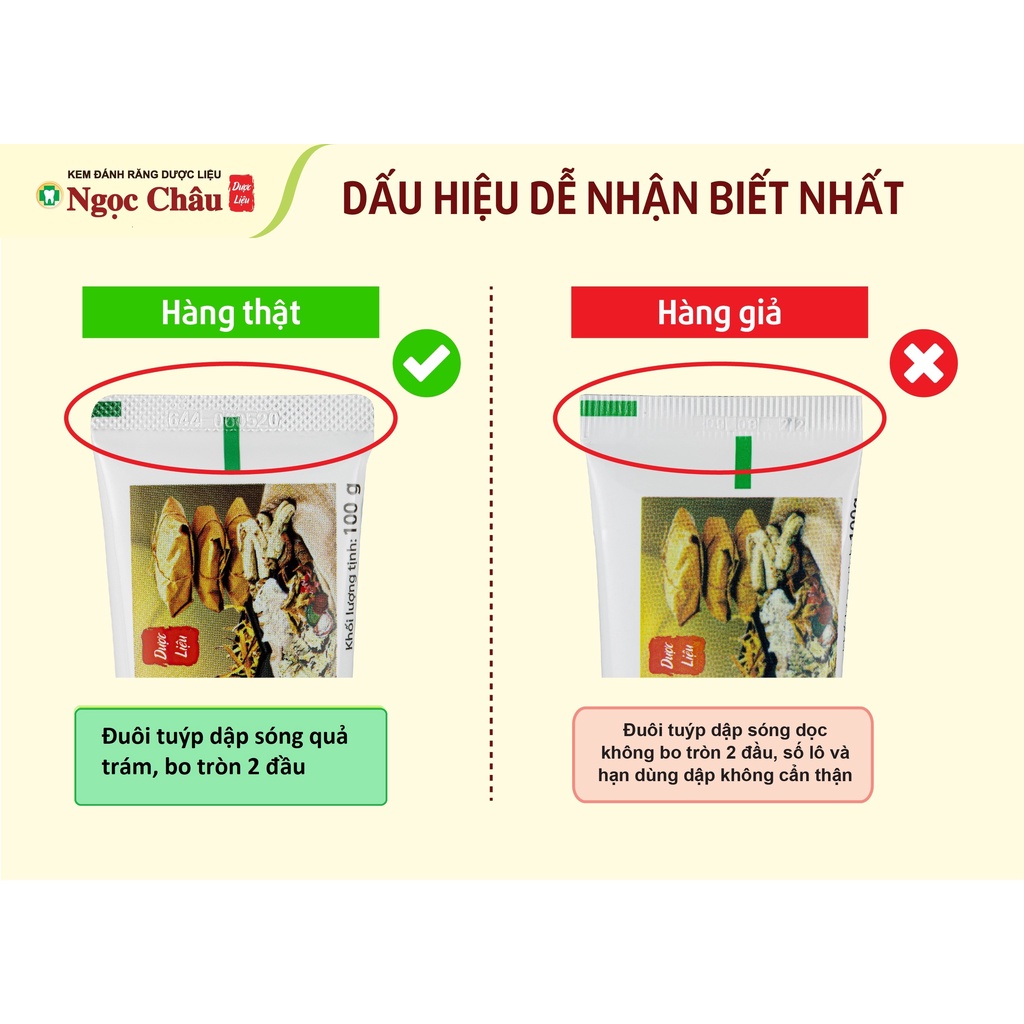 Kem đánh răng dược liệu Ngọc Châu 170g