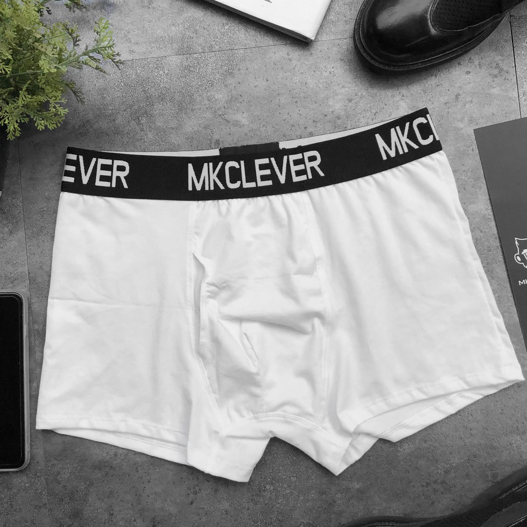 Combo 3 Quần Boxer Nam MK CLEVER Chất Cotton Thoáng Mát