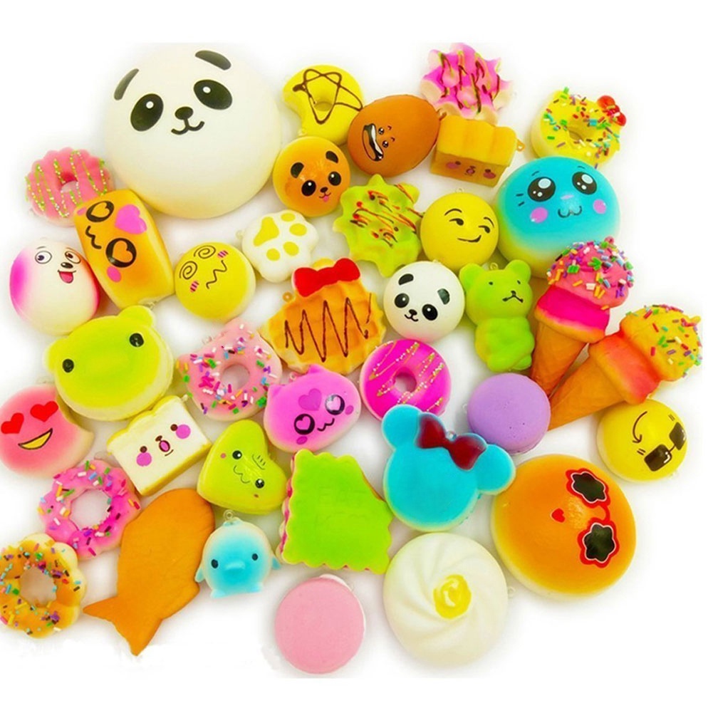 Set 30 Đồ Chơi Mềm Dẻo Giảm Stress Hình Động Vật Dễ Thương