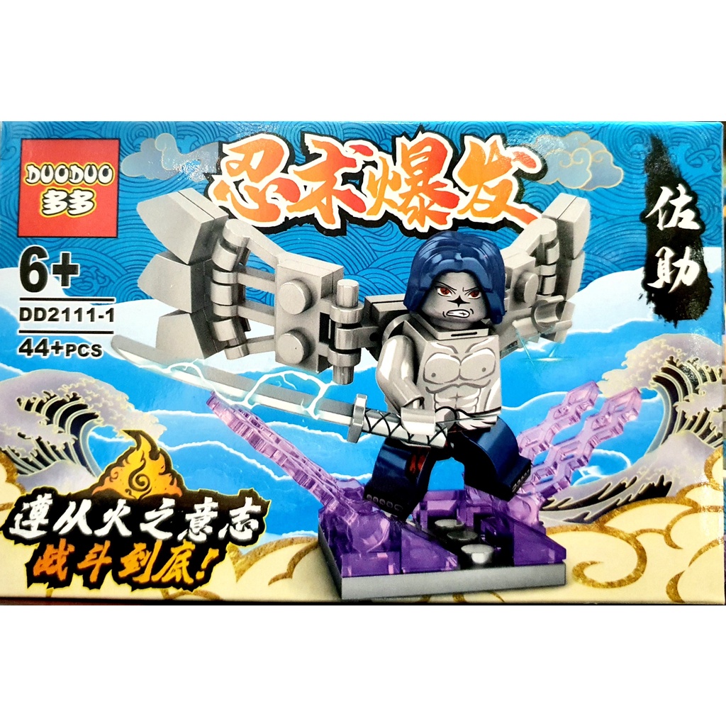 Lego naruto lục đạo tiên nhân cùng các nhân vật itachi, gai, sasori,sasuke nguyền ấn