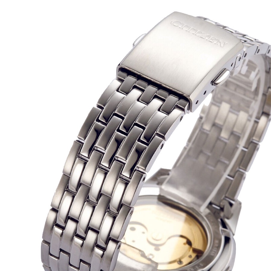 Đồng Hồ Nam Citizen Dây Thép Không Gỉ NH7500-53A - Mặt Trắng (Sapphire)