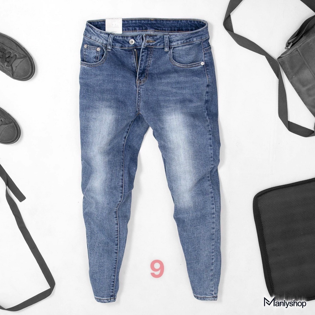 Quần jean nam chất bò cao cấp co dãn 4 chiều cực đẹp from dáng skinny đẹp CAROLLSTORE QJ9