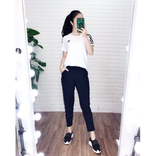 Combo bộ và quần bò xước