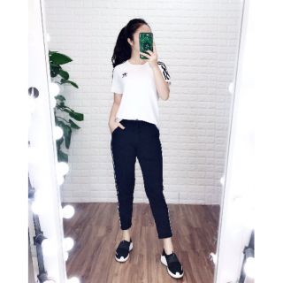 Combo bộ và quần bò xước