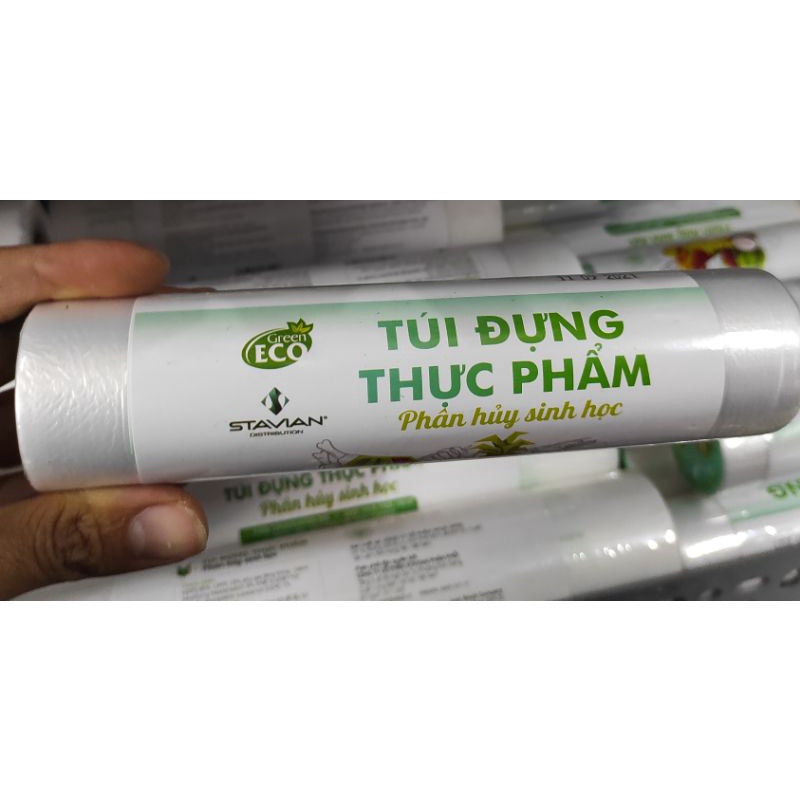 Túi đựng thực phẩm phân hủy sinh học Green Eco size 17x28cm (100 cái/1 cuộn)