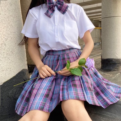 Chân Váy Chữ a Xếp Ly Lưng Cao Phong Cách lolita Nhật Bản