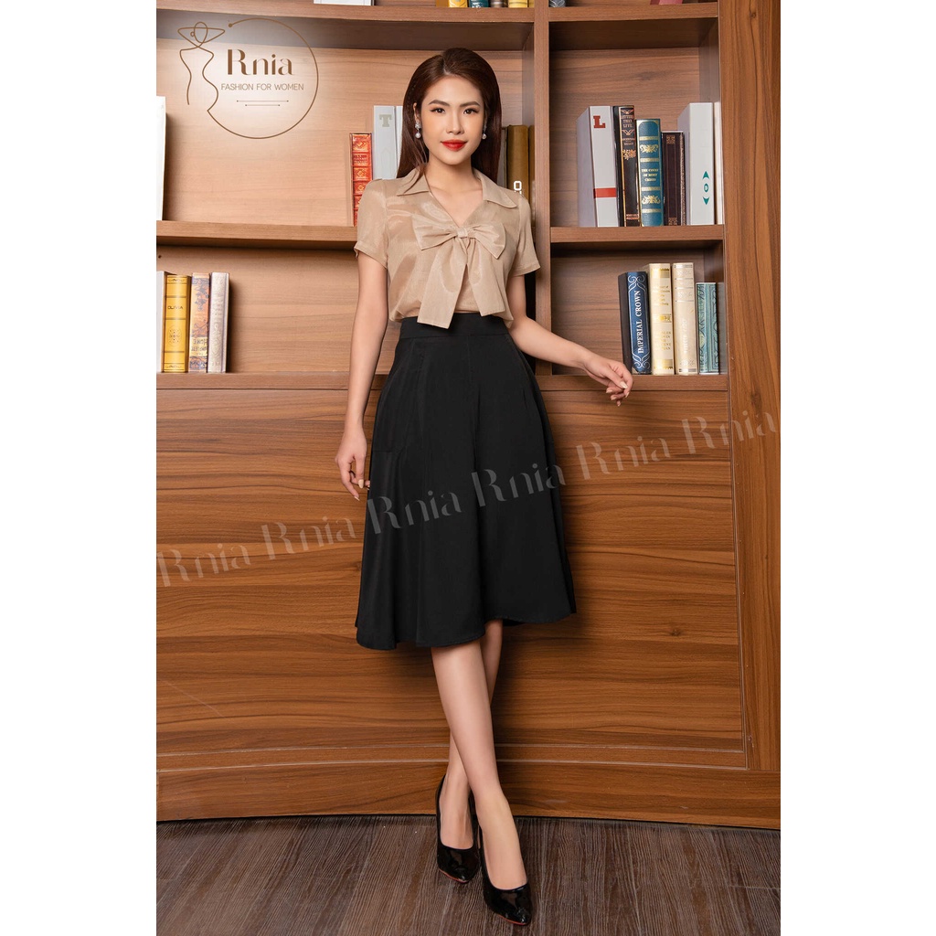 Áo Sơ Mi Nữ RNIA Cổ Nơ A22318