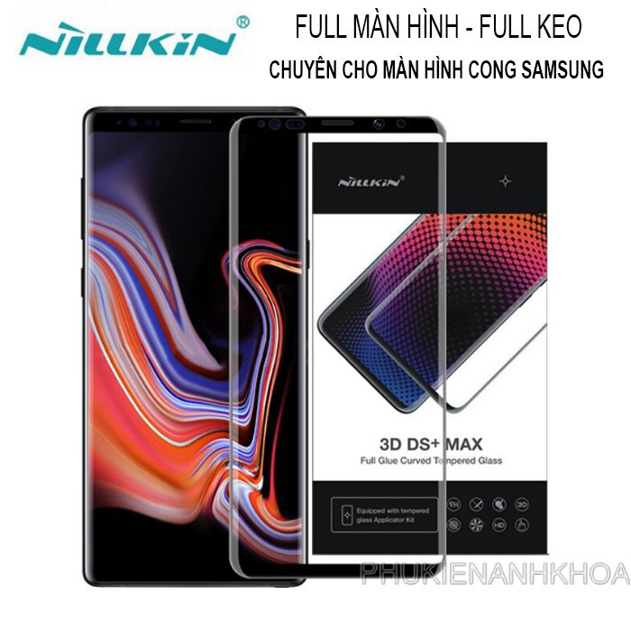 Kính cường lực Nillkin 3D DS Max cho Galaxy S2 S20 Plus/ S20 Ultra Full keo màn hình đặc trị màn hình cong ( Chính Hãng)