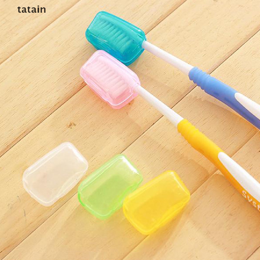[TAT] Portable Toothbrush Head Cover Case For Travel Hikin Camping Toothbrush Cap Case CVX