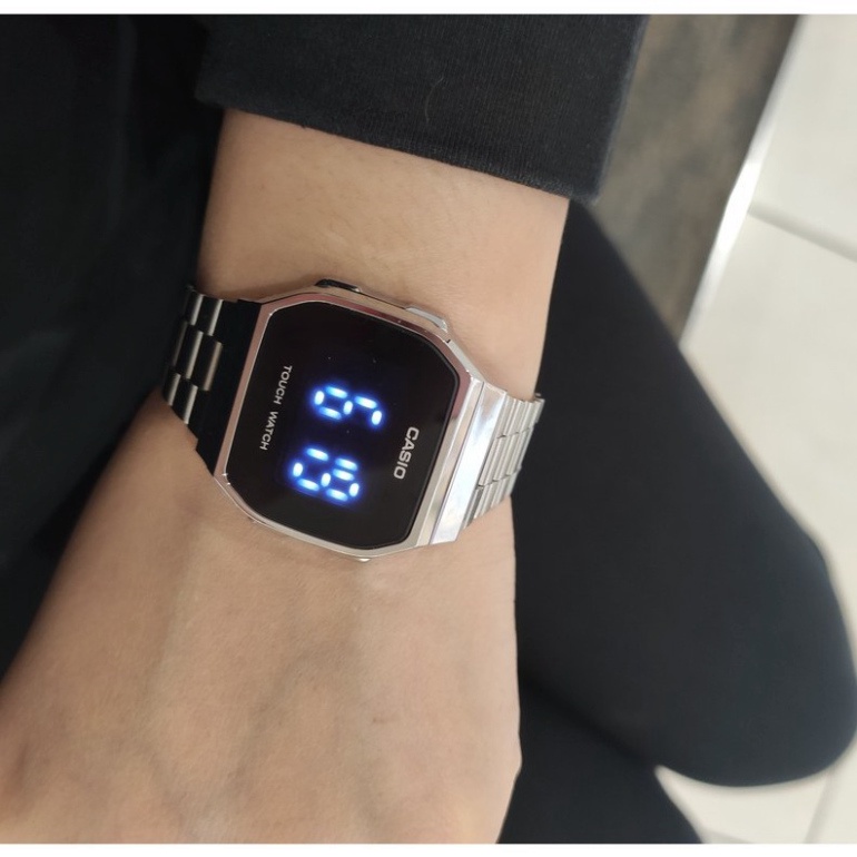 [Tặng box thiếc] Đồng hồ nam nữ điện tử Casio A168 màn hình full led cảm ứng , thời trang , sang trọng , đẳng cấp | BigBuy360 - bigbuy360.vn
