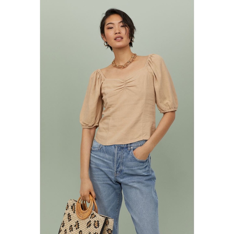 Áo kiểu linen xuất khẩu