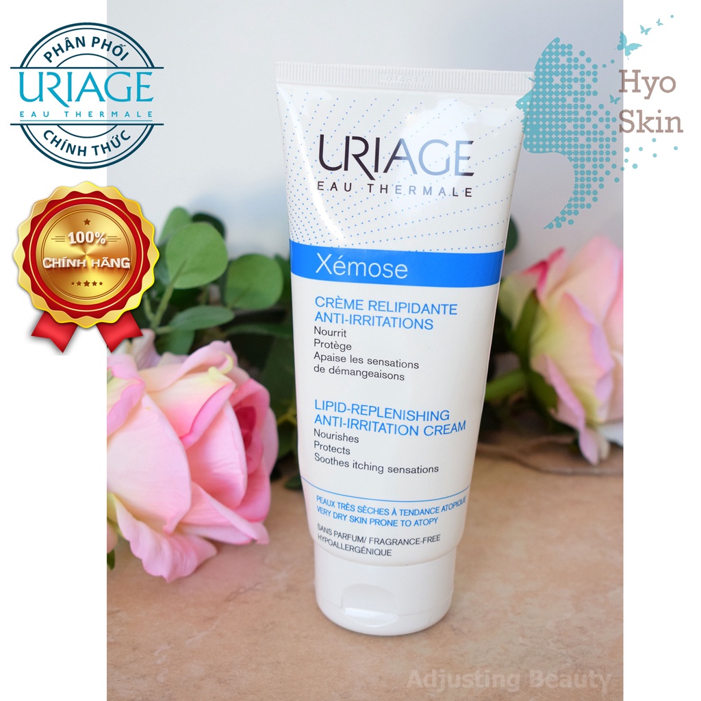 Kem chăm sóc da khô, rất khô, ngứa, viêm cơ địa, chàm URIAGE XEMOSE CREME RELIPIDANTE ANTI - IRRITATIONS