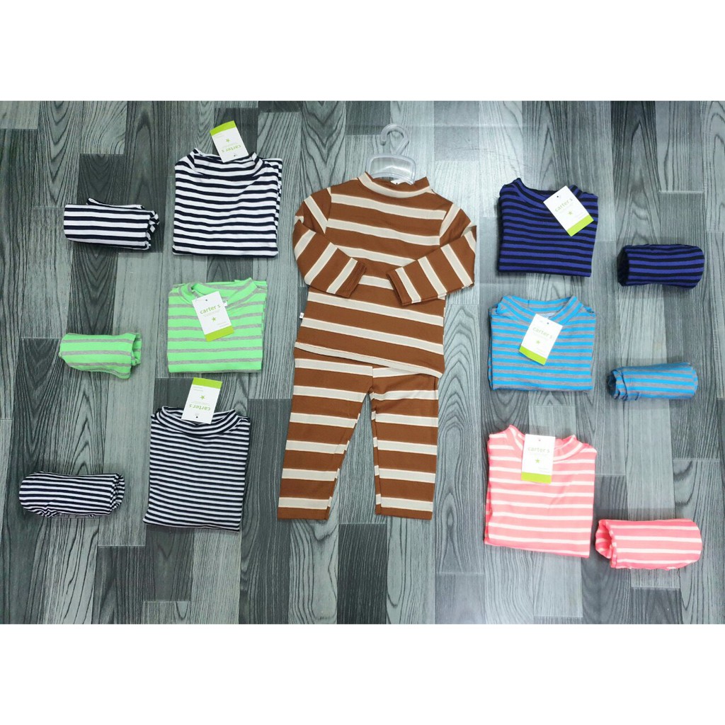 Bộ dài tay cotton chất dày dặn cho bé trai bé gái Happybear