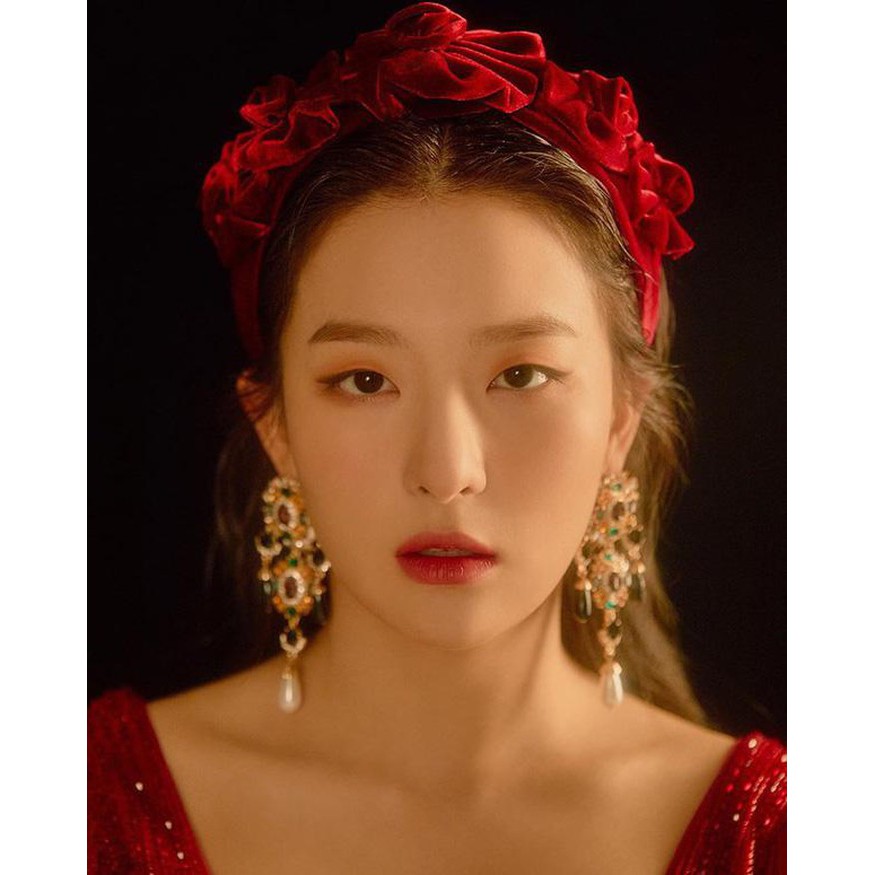 Bill Đức - Băng đô Zara auth new tag hoa nhung đỏ hot hit Hà Tăng Seungil (Red Velvet)