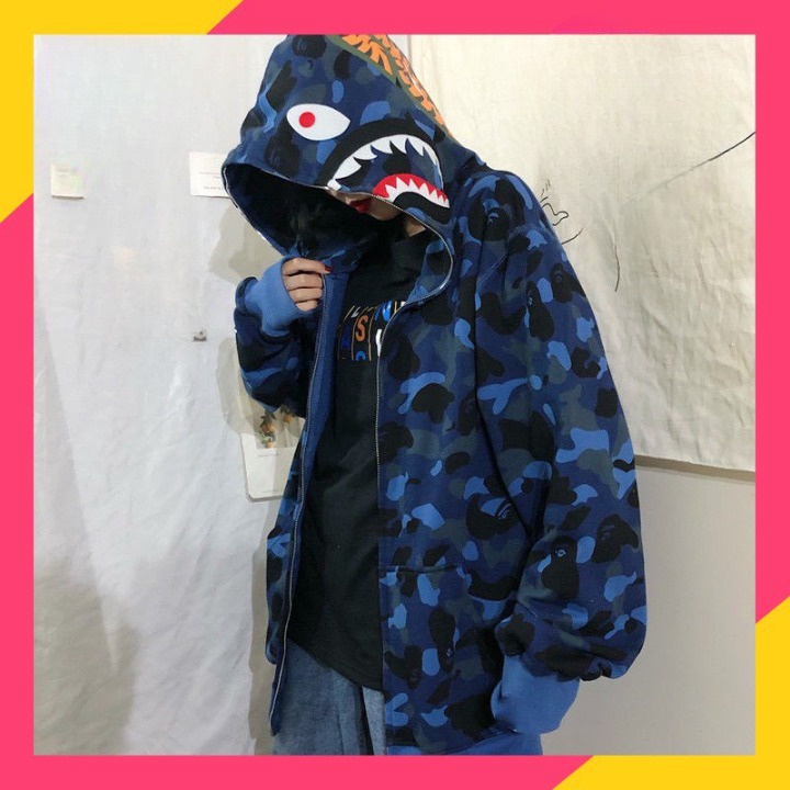 Áo khoác Unisex Nam Nữ in full hình in sắc nét Áo Nỉ BABY SHARK DOO DOO