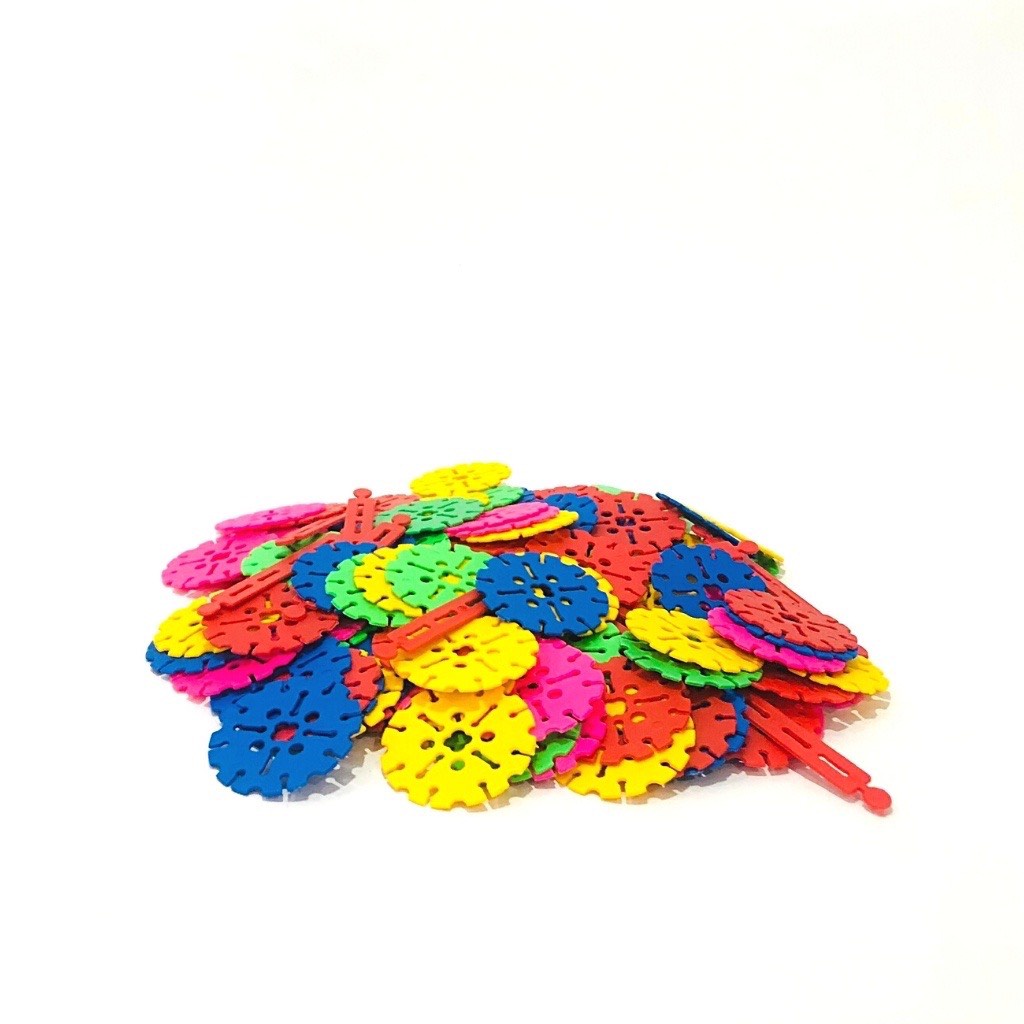 Combo 1kg Xếp Hình Hoa Ghép Hình Bông Tuyết Nhiều Màu Sắc Cho Bé Vui Chơi - Đồ Chơi TT02