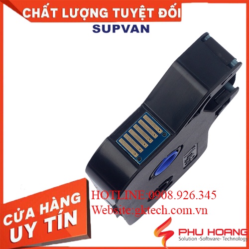 Mực in ống Supvan TP-R100EB màu đen cuộn 100m sử dụng cho máy in ống lồng supvan TP 70E, TP76E, phu hoang company