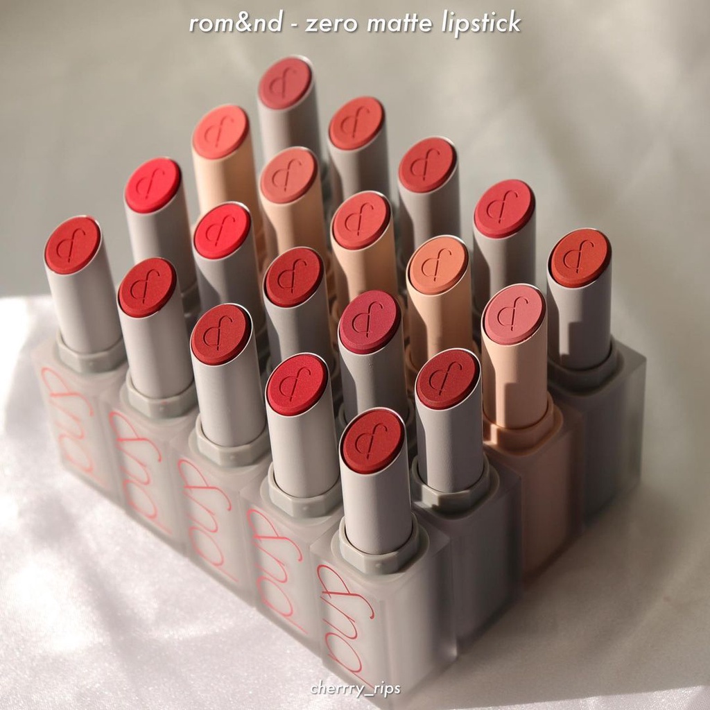 SON THỎI ROMAND ZERO MATTE LIPSTICK full bảng màu