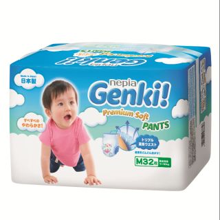 Bỉm quần Genki nội địa nhật mẫu mới đủ size M32,L30,XL26,XXL18