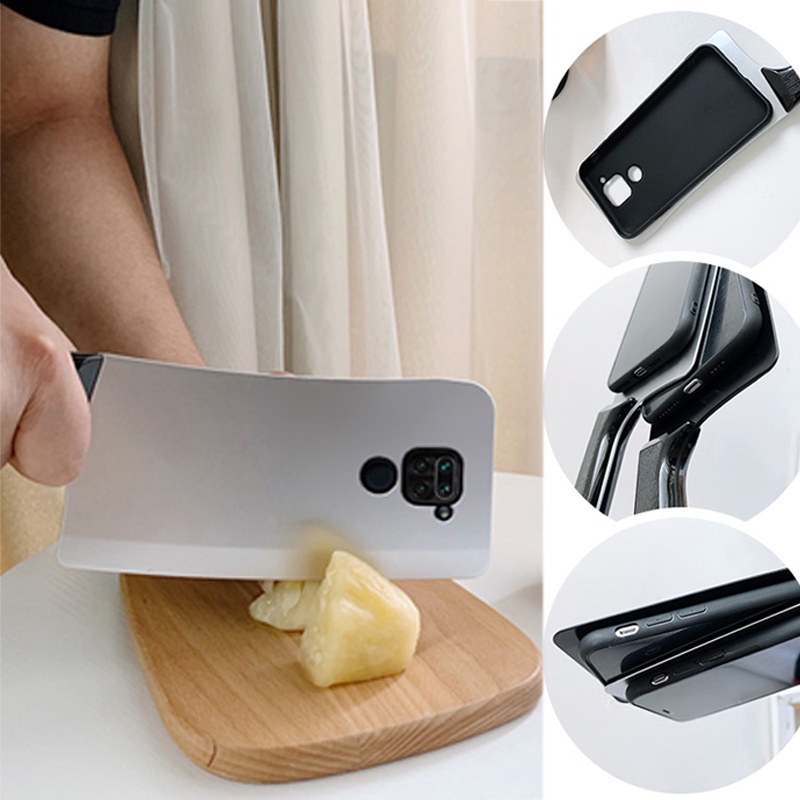 Ốp điện thoại silicon mềm hình dao nhà bếp 3D cho Xiaomi Redmi Note 9S 5 6 7 8 9 10 Pro 7A 8A 9A 9T 9C Poco X3