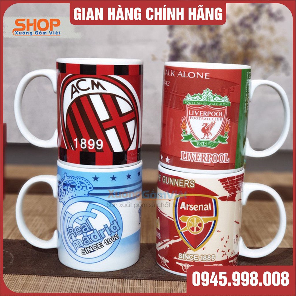 Ly sứ in logo các đội tuyển bóng đá thế giới - HÀNG GỐM SỨ BÁT TRÀNG CAO CẤP LOẠI 1 - XƯỞNG GỐM VIỆT