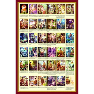 Tranh dán tường 3D Cuộc đời phật thích ca mâu ni - cuộc đời đức phật